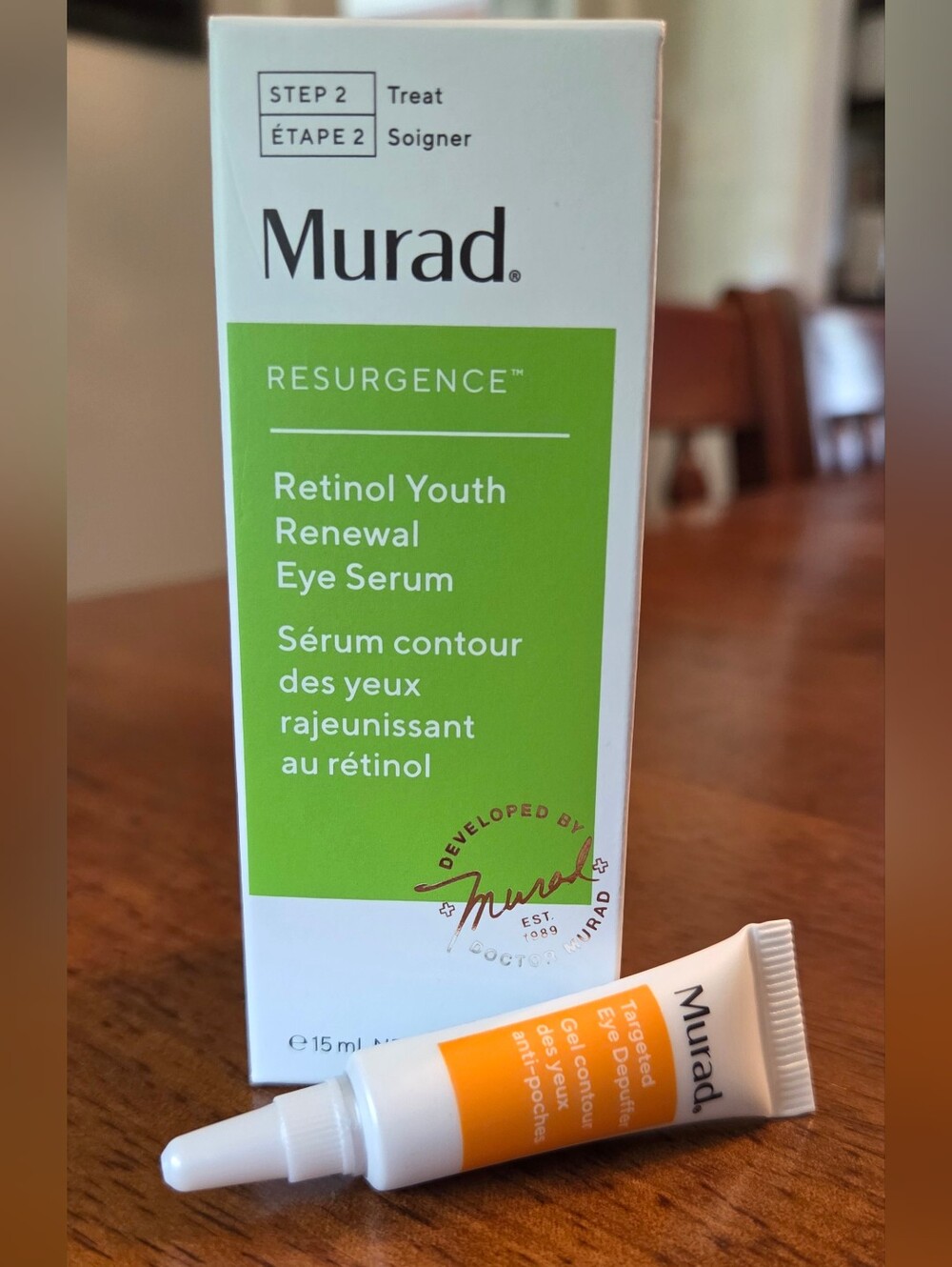 Murad Retinol Youth Renewal Eye Serum - 15ml Full Sized ✨️ Plus Depuffer Mini